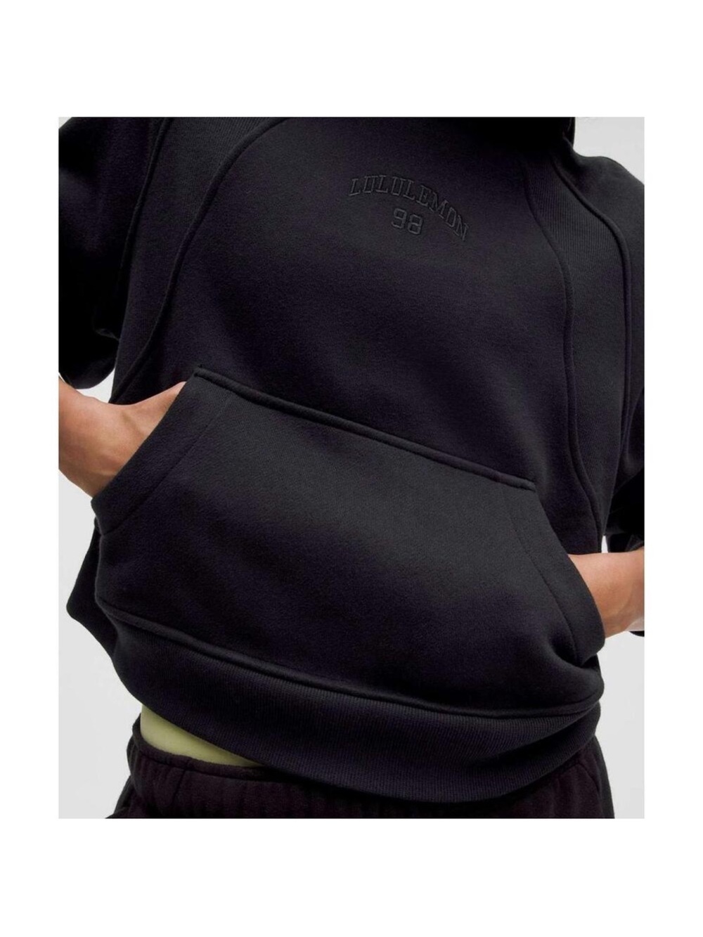 NWT Lululemon Scuba Oversized Graphic Hoodie Black XS/S